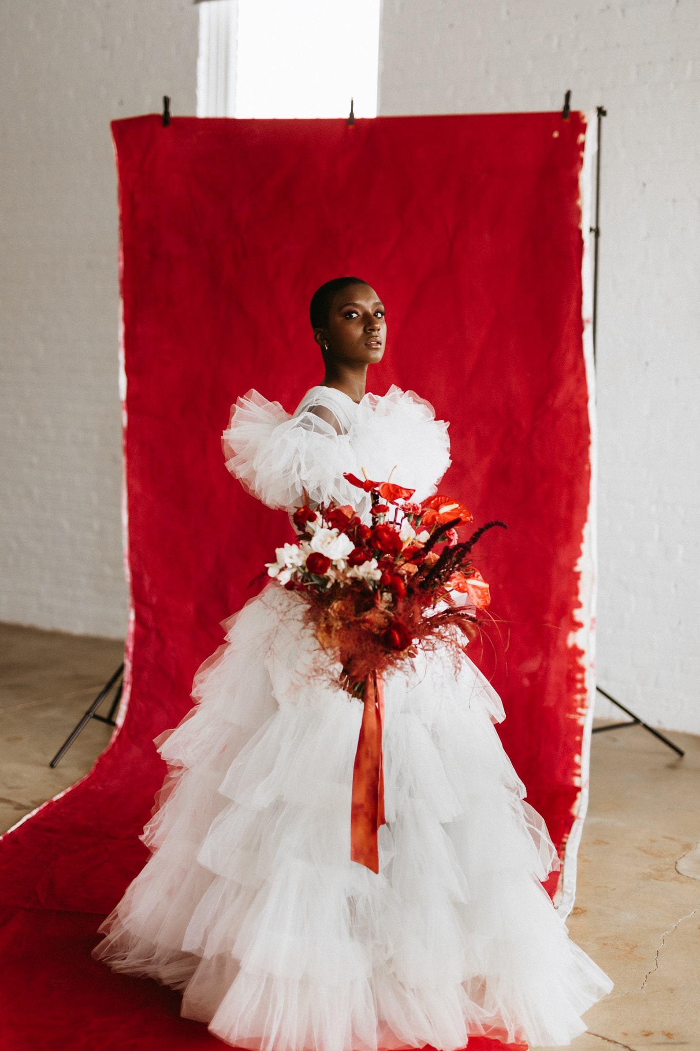 Natural bridal glam portrait