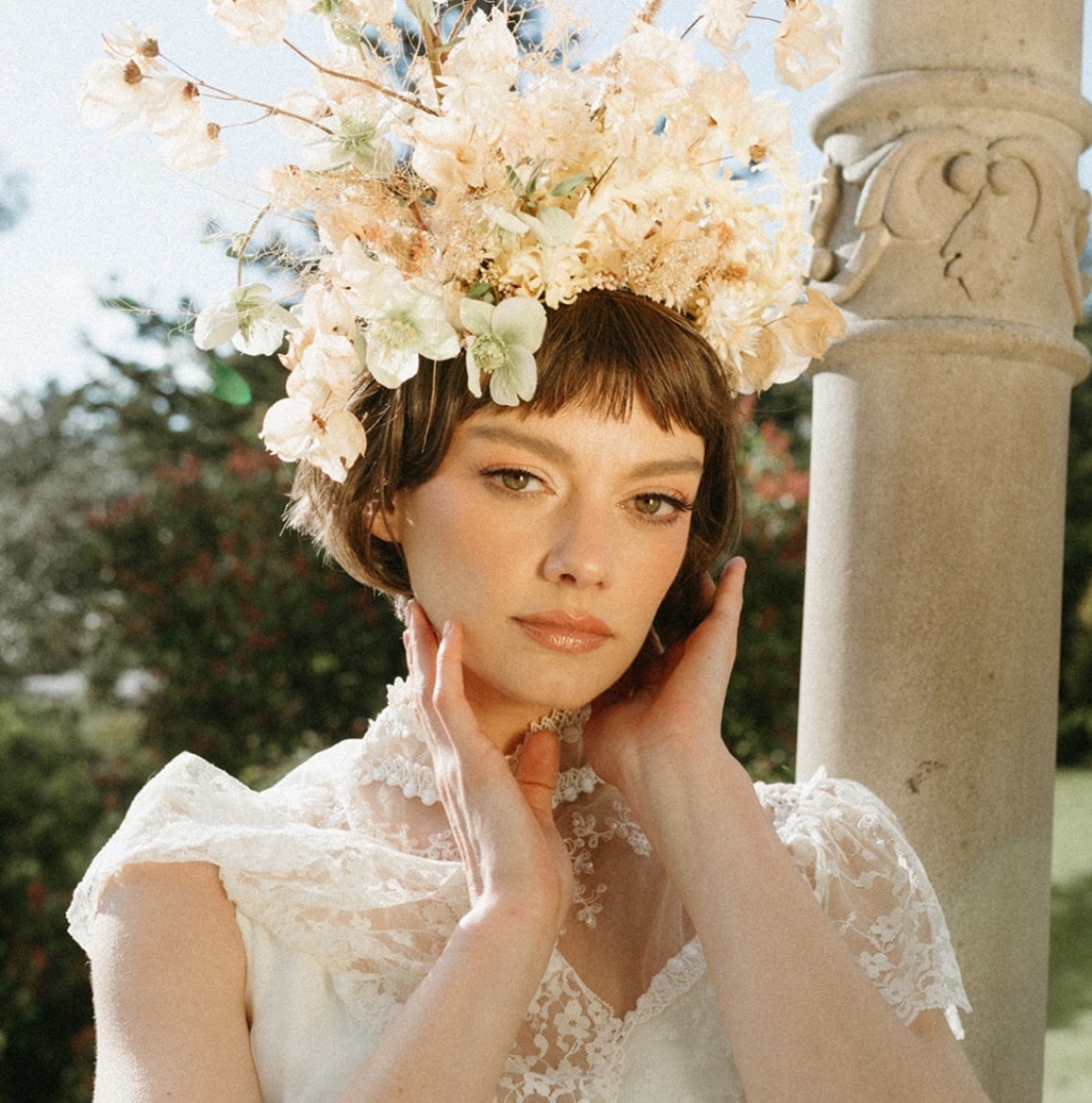 Bride getting ready